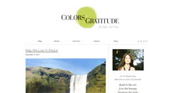 Desktop Screenshot of colorsofgratitude.com